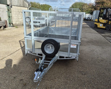 Bateson 720 Unbraked Twin Axle Trailer 7' x 4' 750kg GVW Mesh Sides & Ramp