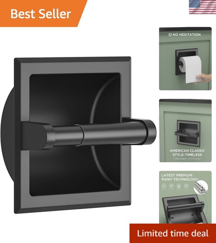 Recessed toilet paper - recessed, holder