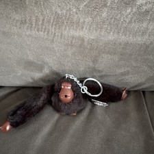 Kipling Black Furry Monkey Lesley Detachable Charm/monkey Keyring