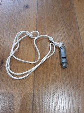 Origional WW2 ARP whistle With Lanyard- J Hudson And co- Birmingham