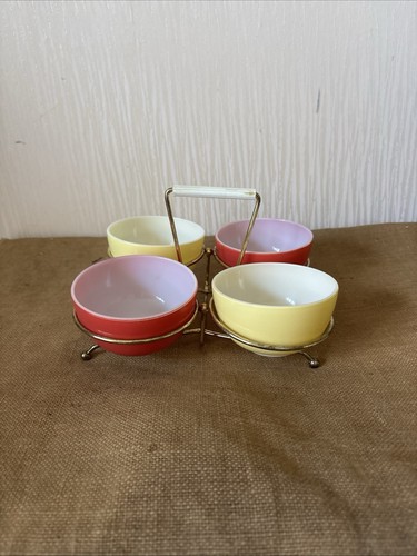 Vtg mid century pyrex hostess - mid,