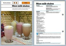 More Milk Shakes - Snacks - Working Woman's 1980s Recipe Card