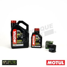 Motul 5000 4T 10W40 Motorcycle Engine Oil 10W-40 5 Litres 5L + Free Oil Filter
