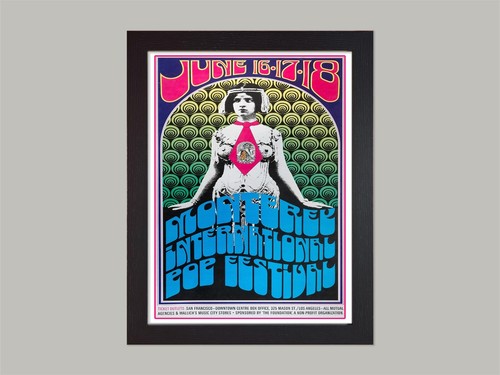 Framed monterey pop - pop, festival