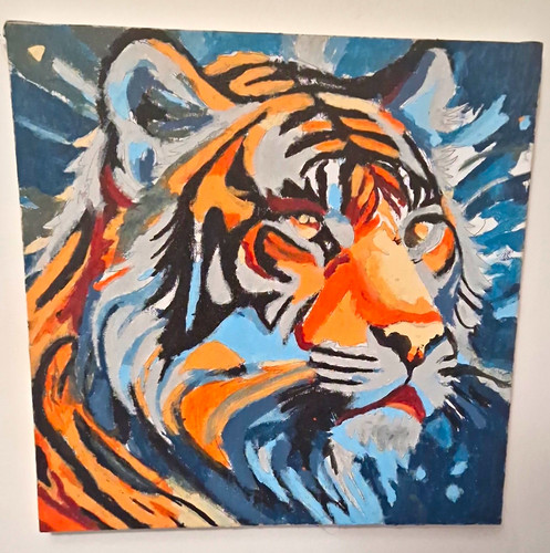 Tiger painting original - tiger,