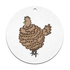 2 x 70mm 'Fluffy Chicken' Flat