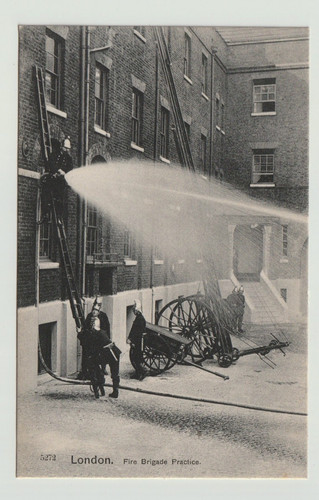Early postcard london fire - postcard,,