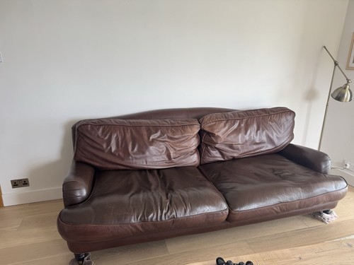 Laura ashley leather sofa - ashley,