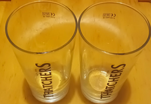 Thatchers set pint beer - set,