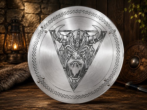 Metal viking shield - shield,