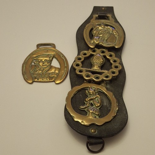Selection horse brasses - a, of
