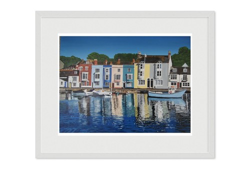 Weymouth harbour framed - 2,