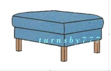 Ikea karlstad footstool cover - ikea,