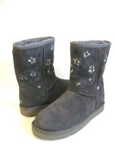 UGG CLASSIC BLOSSOM WOMEN SHORT BOOTS SUEDE NIGHTFALL US 8 /UK 6 /EU 39 /JP 25