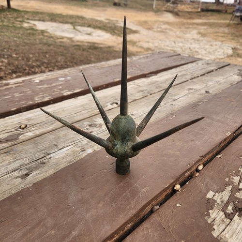 Vintage acorn lightning rod - lightning,