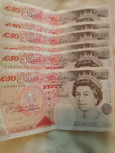 Old fifty pound note - old,