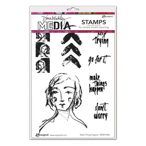 Dina wakley media cling rubber - wakley,
