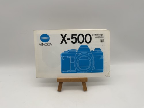 Minolta 500 instruction - x-500,