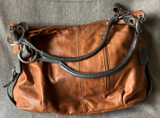 Borse In Pelle Brown and Gray