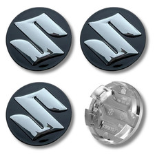 Alloy Wheel Centre Cap Hub x4 For Suzuki Many Models Swift Jimny 58mm Black