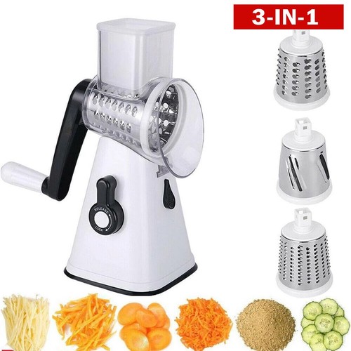 Rotary food slicer - 3-in-1,