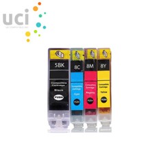 4 UCI ink Cartridges for Canon iP3300 iP3500 iP4200 iP4300 iP4500 PGI5 CLI8