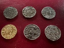 SAXON COIN COLLECTION   6 x DOUBLE SIDED MUSEUM SPEC COINS CAST FROM ORIGINALS