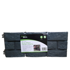 17cm 4 Piece Grey Brick Effect