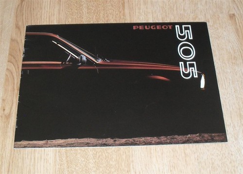 Peugeot 505 saloon brochure - 505,