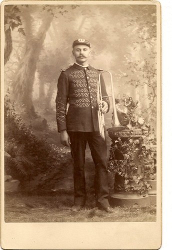 Cabinet photo trombone horn - cabinet,