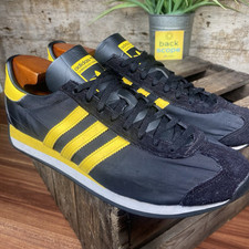 Adidas Originals Country OG (2020) Nylon/Suede City Casuals Black/Yellow UK10.5