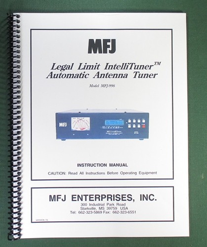 Mfj 998 auto - antenna, tuner