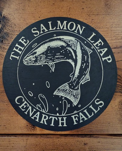 Vintage round slate table mat - slate,
