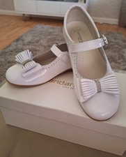 White Patent Andanine Shoes. Flower Girl /Communion/Wedding /Bridesmaid 