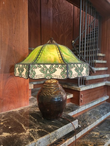 Large handel ginko table lamp - table,