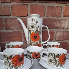 Vintage Retro Coffee Set With