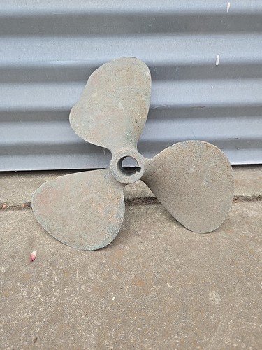 Antique brass boat propeller - antique,