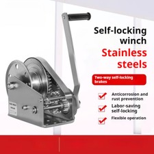Stainless Steel Hand Winch Bi-directional Self-locking Manual Winch Small Winc