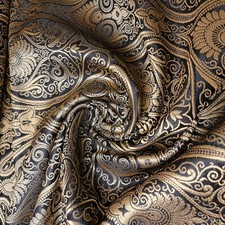 Paisley Brocade Fabric Floral