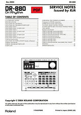 Boss DR-880 Service Manual