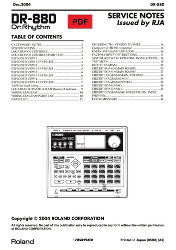 Boss 880 service manual - boss,