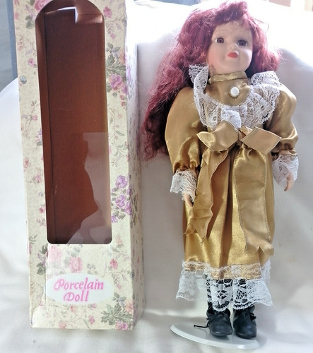 Hand painted porcelain doll