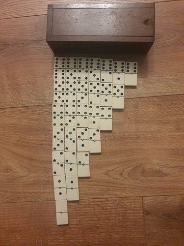 Vintage ivory dominoes - vintage,