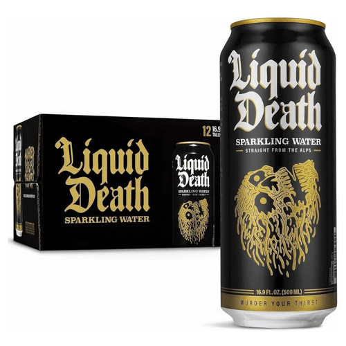 Liquid death sparkling water - sparkling,