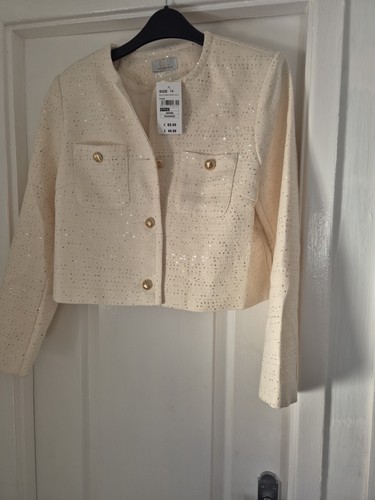 Quiz lightweight cream - , sequin