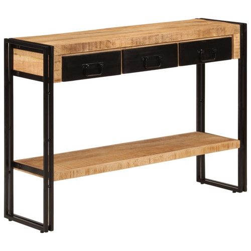 Console table black iron frame - table,