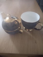 Stoneware Tea For One Teapot and Cup with an Extra Large Cup Included