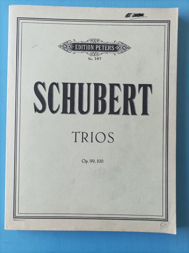 Schubert piano trios - op., 99