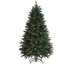 6ft 5in Alexandra Fir Pre-lit Artificial Christmas Tree Xmas Ex Display Unboxed