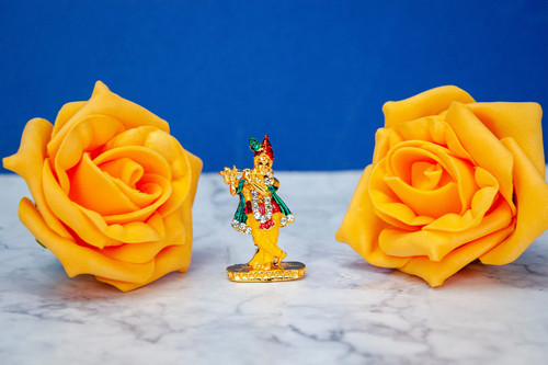 Krishna murti small - murti, golden
